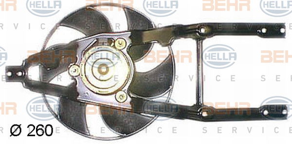 Ventilateur, refroidissement du moteur BEHR HELLA SERVICE