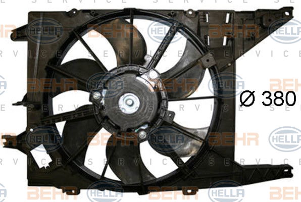 Ventilateur, refroidissement du moteur BEHR HELLA SERVICE