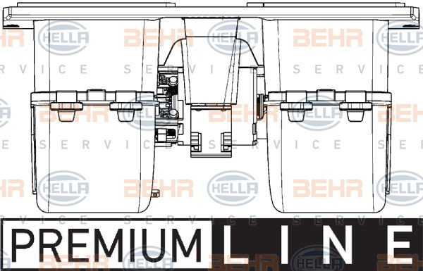 Pulseur d'air habitacle BEHR HELLA SERVICE *** PREMIUM LINE ***