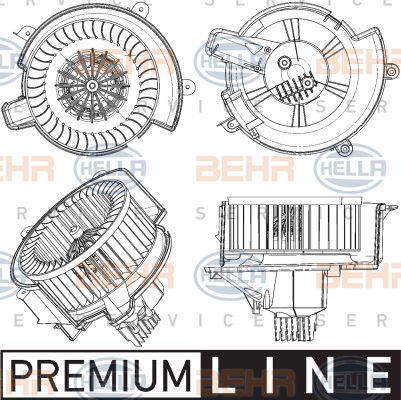 Pulseur d'air habitacle BEHR HELLA SERVICE *** PREMIUM LINE ***