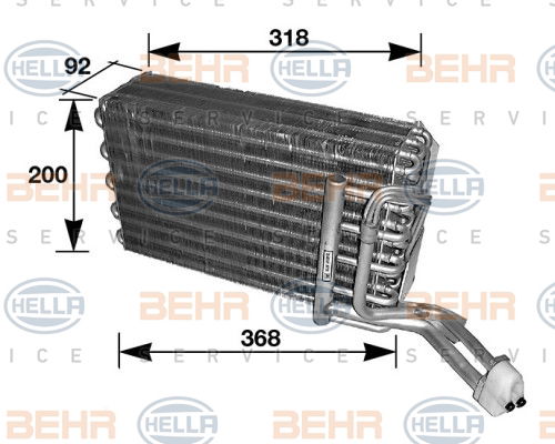 Evaporateur climatisation BEHR HELLA SERVICE