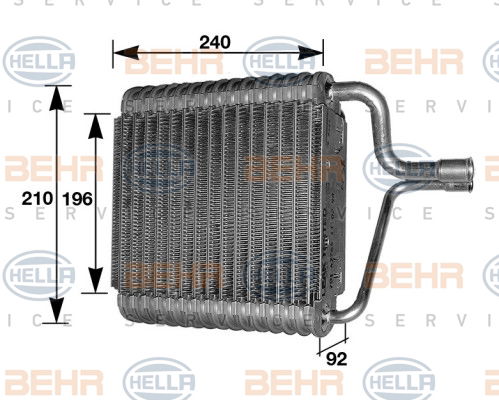 Evaporateur climatisation BEHR HELLA SERVICE