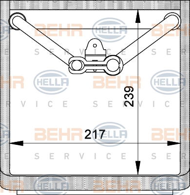 Evaporateur climatisation BEHR HELLA SERVICE *** PREMIUM LINE ***