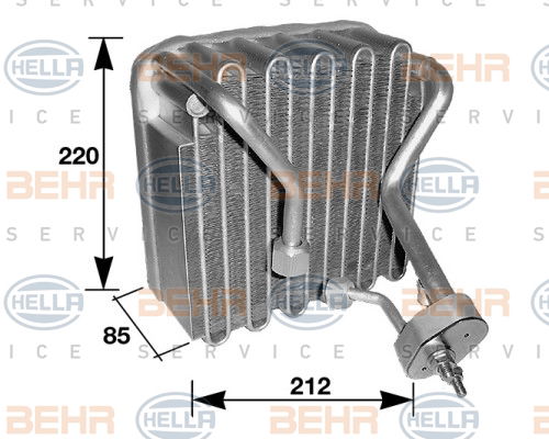 Evaporateur climatisation BEHR HELLA SERVICE