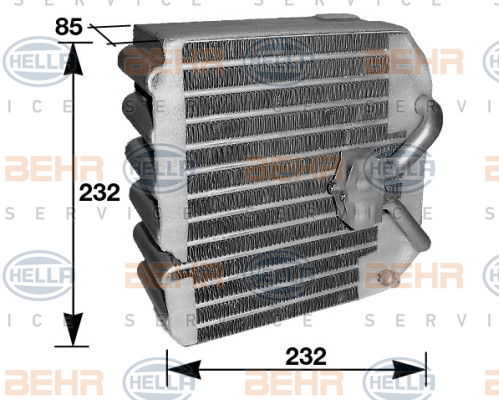 Evaporateur climatisation BEHR HELLA SERVICE