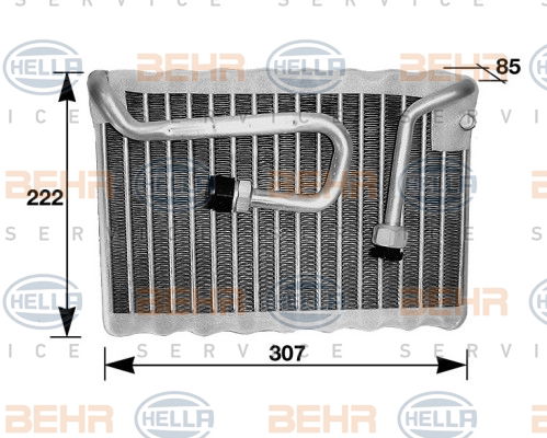 Evaporateur climatisation BEHR HELLA SERVICE