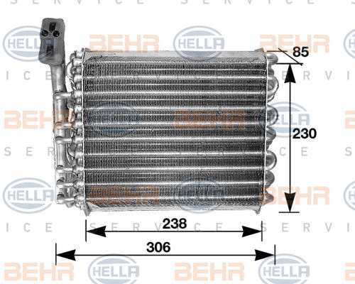 Evaporateur climatisation BEHR HELLA SERVICE