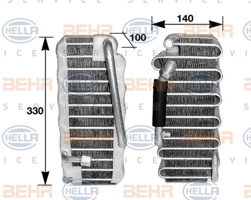 Evaporateur climatisation BEHR HELLA SERVICE