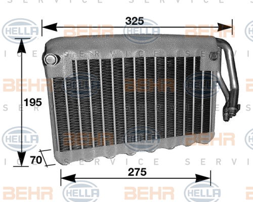 Evaporateur climatisation BEHR HELLA SERVICE