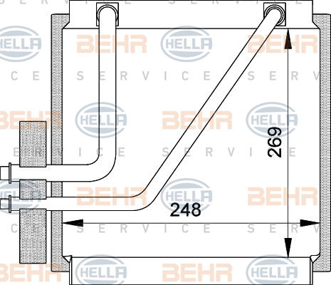 Evaporateur climatisation BEHR HELLA SERVICE *** PREMIUM LINE ***
