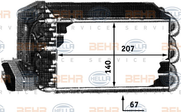 Evaporateur climatisation BEHR HELLA SERVICE *** PREMIUM LINE ***