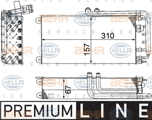 Evaporateur climatisation BEHR HELLA SERVICE *** PREMIUM LINE ***