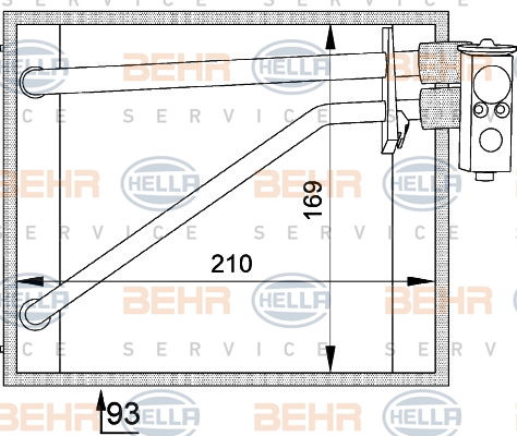 Evaporateur climatisation BEHR HELLA SERVICE *** PREMIUM LINE ***