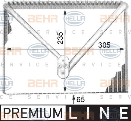 Evaporateur climatisation BEHR HELLA SERVICE *** PREMIUM LINE ***