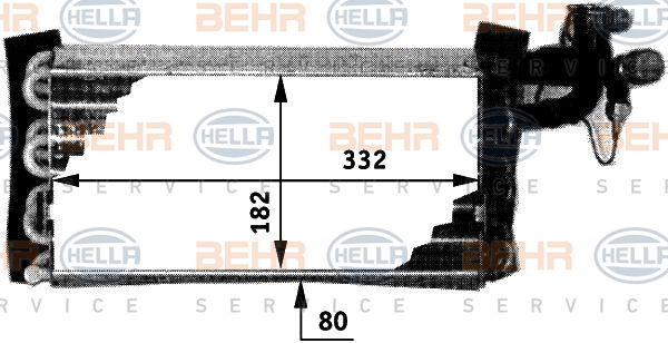 Evaporateur climatisation BEHR HELLA SERVICE *** PREMIUM LINE ***