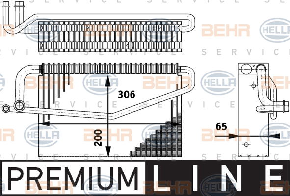 Evaporateur climatisation BEHR HELLA SERVICE *** PREMIUM LINE ***