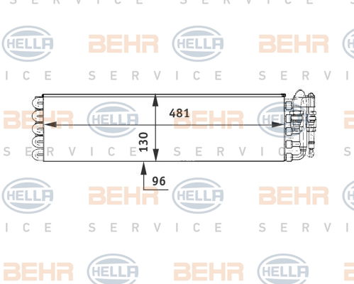 Evaporateur climatisation BEHR HELLA SERVICE *** PREMIUM LINE ***