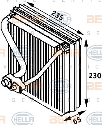Evaporateur climatisation BEHR HELLA SERVICE *** PREMIUM LINE ***