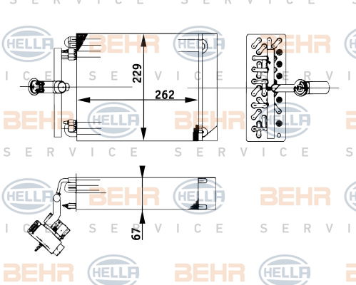 Evaporateur climatisation BEHR HELLA SERVICE *** PREMIUM LINE ***