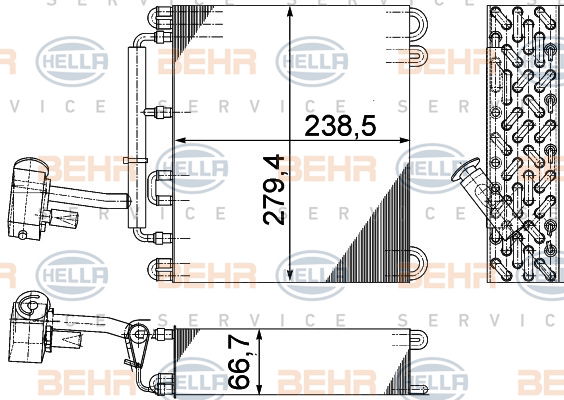 Evaporateur climatisation BEHR HELLA SERVICE *** PREMIUM LINE ***