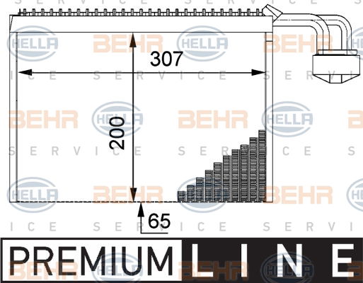 Evaporateur climatisation BEHR HELLA SERVICE *** PREMIUM LINE ***