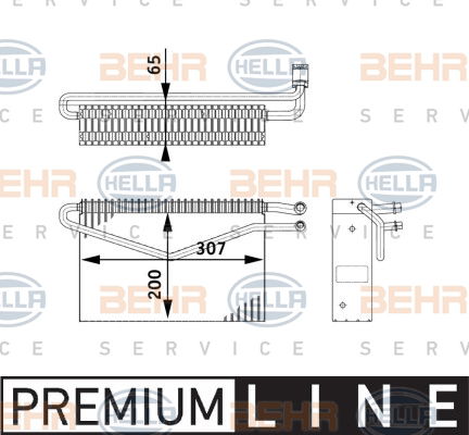 Evaporateur climatisation BEHR HELLA SERVICE *** PREMIUM LINE ***