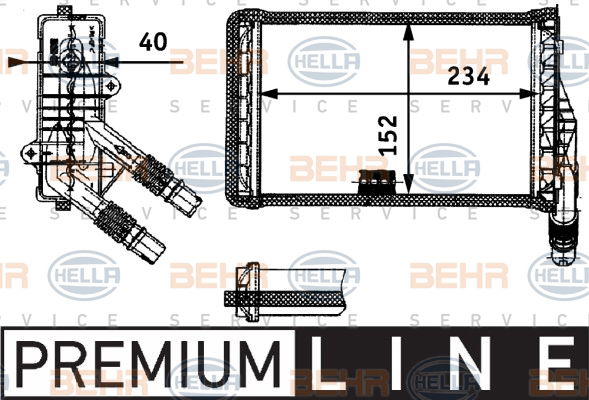 Système de chauffage BEHR HELLA SERVICE *** PREMIUM LINE ***