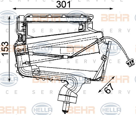 Evaporateur climatisation BEHR HELLA SERVICE *** PREMIUM LINE ***