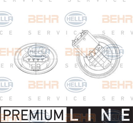 Régulateur, pulseur d'air habitacle BEHR HELLA SERVICE *** PREMIUM LINE ***