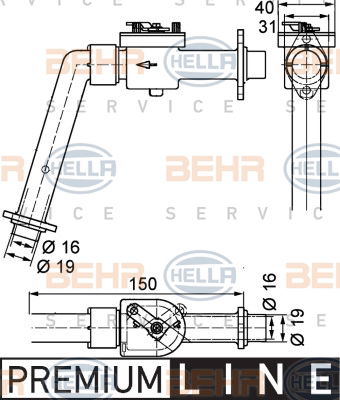 Valve magnétique BEHR HELLA SERVICE *** PREMIUM LINE ***
