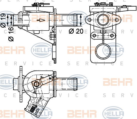 Valve magnétique BEHR HELLA SERVICE *** PREMIUM LINE ***