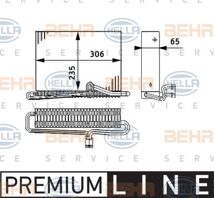 Evaporateur climatisation BEHR HELLA SERVICE *** PREMIUM LINE ***