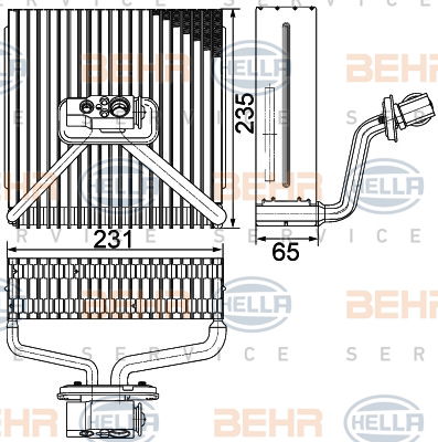 Evaporateur climatisation BEHR HELLA SERVICE *** PREMIUM LINE ***