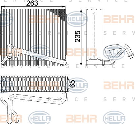 Evaporateur climatisation BEHR HELLA SERVICE *** PREMIUM LINE ***