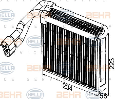 Evaporateur climatisation BEHR HELLA SERVICE *** PREMIUM LINE ***