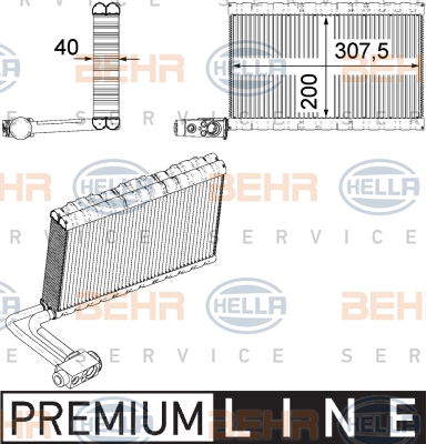 Evaporateur climatisation BEHR HELLA SERVICE *** PREMIUM LINE ***