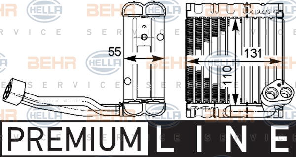 Evaporateur climatisation BEHR HELLA SERVICE *** PREMIUM LINE ***