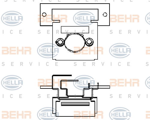 Résistance, pulseur d'air habitacle BEHR HELLA SERVICE *** PREMIUM LINE ***