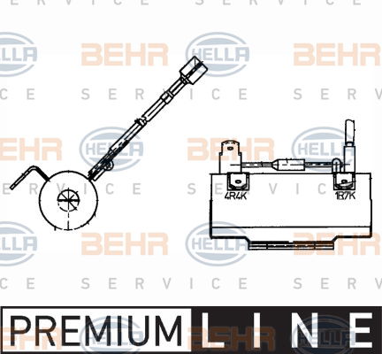 Résistance, pulseur d'air habitacle BEHR HELLA SERVICE *** PREMIUM LINE ***