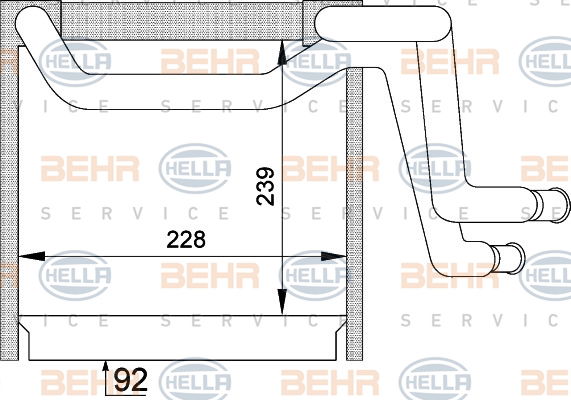 Evaporateur climatisation BEHR HELLA SERVICE *** PREMIUM LINE ***