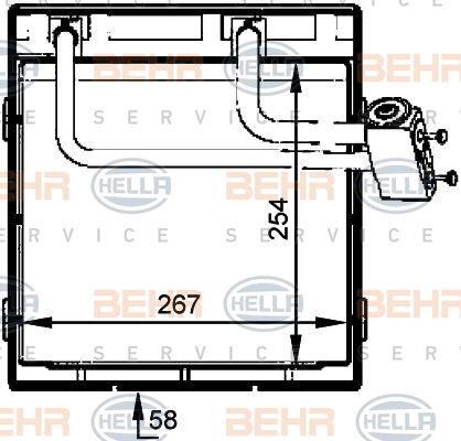 Evaporateur climatisation BEHR HELLA SERVICE *** PREMIUM LINE ***