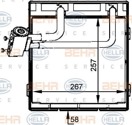 Evaporateur climatisation BEHR HELLA SERVICE *** PREMIUM LINE ***