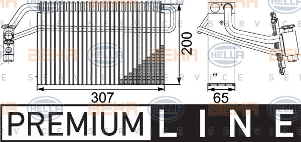 Evaporateur climatisation BEHR HELLA SERVICE *** PREMIUM LINE ***