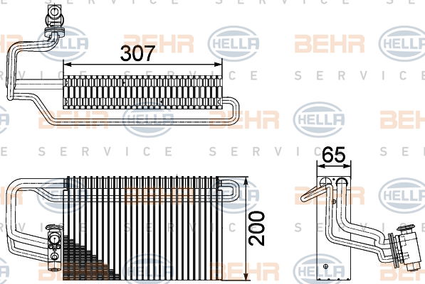 Evaporateur climatisation BEHR HELLA SERVICE *** PREMIUM LINE ***