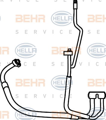 Conduite à haute pression, climatisation BEHR HELLA SERVICE *** PREMIUM LINE ***