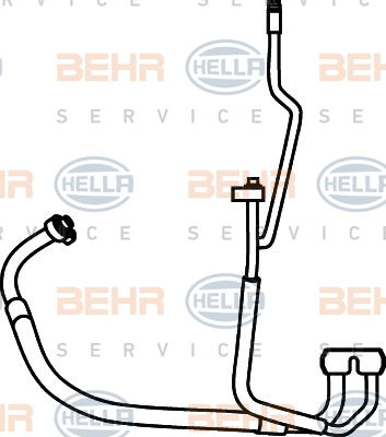 Conduite à haute pression, climatisation BEHR HELLA SERVICE *** PREMIUM LINE ***
