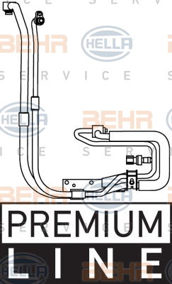 Conduite à haute pression, climatisation BEHR HELLA SERVICE *** PREMIUM LINE ***