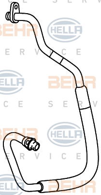 Conduite à haute pression, climatisation BEHR HELLA SERVICE *** PREMIUM LINE ***