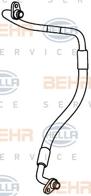 Conduite à haute pression, climatisation BEHR HELLA SERVICE *** PREMIUM LINE ***