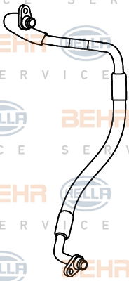 Conduite à haute pression, climatisation BEHR HELLA SERVICE *** PREMIUM LINE ***